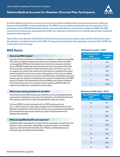 RMA Fact Sheet