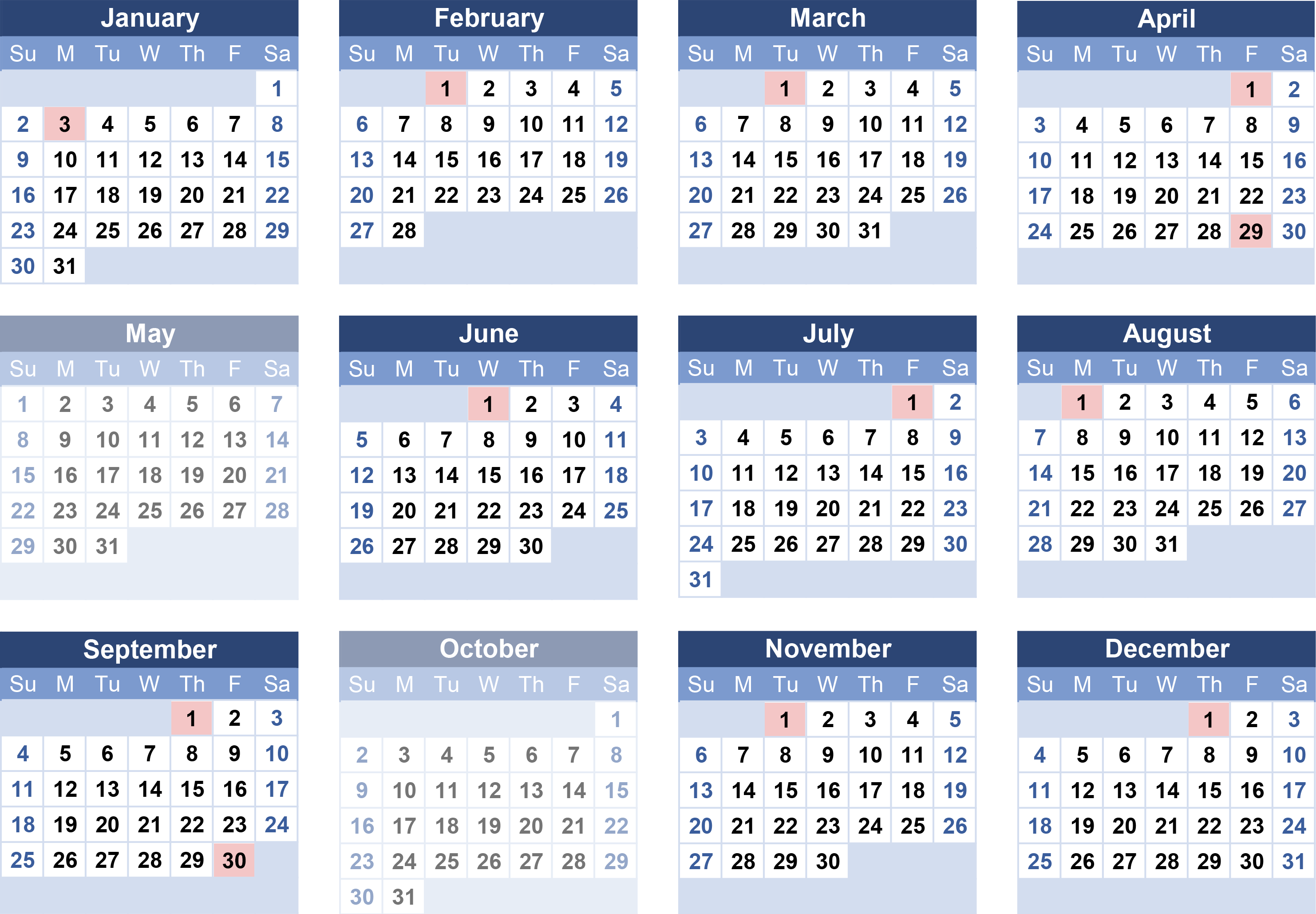 2022 Benefit Payment Calendar