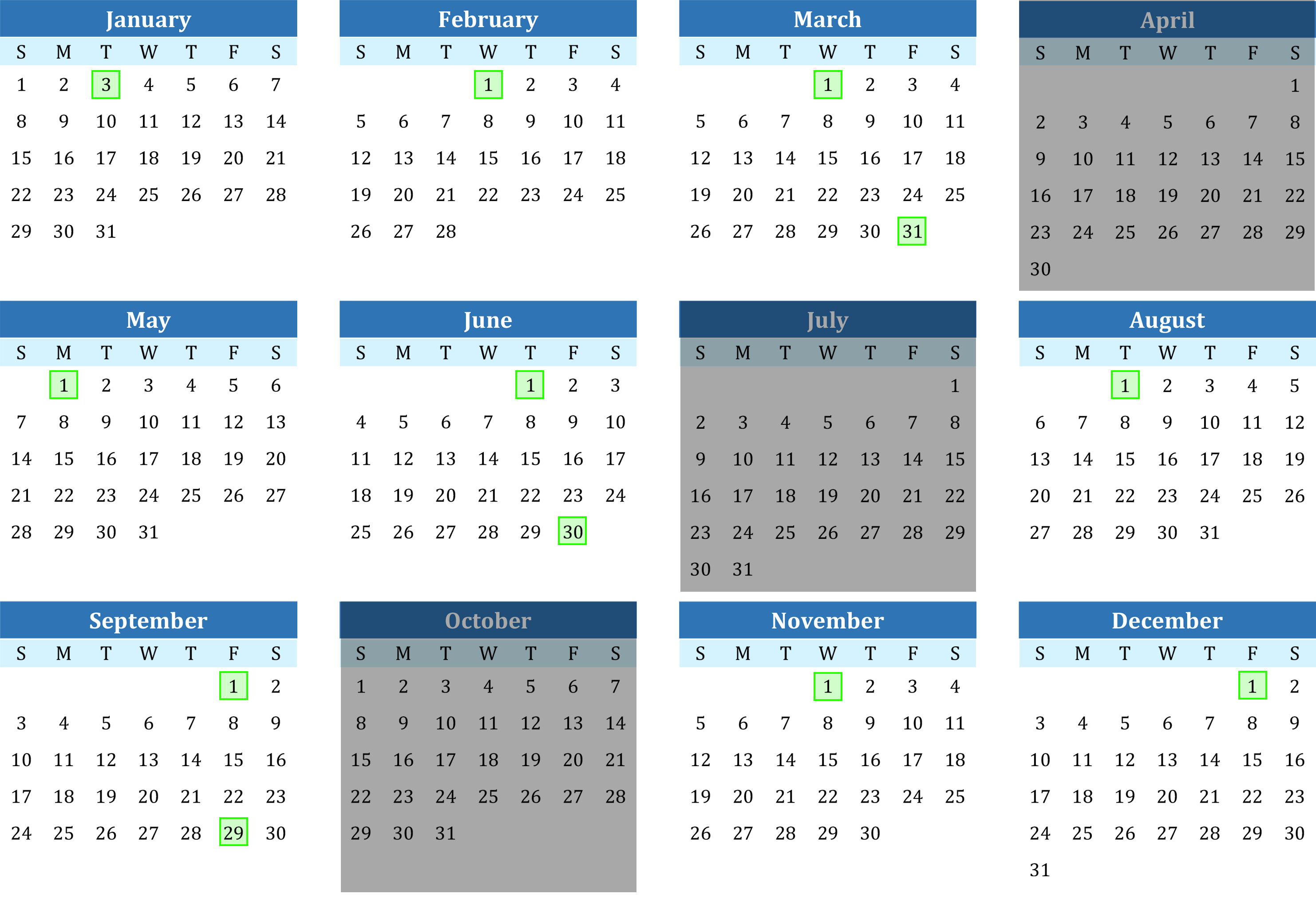 2023 Benefit Payment Calendar