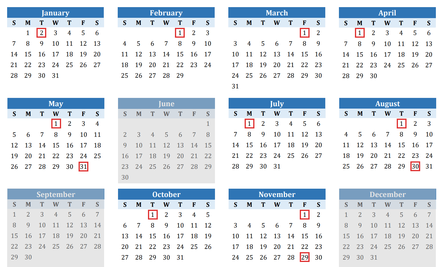 2024 Benefit Payment Calendar