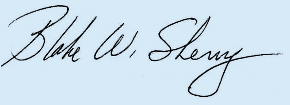 Blake Sherry's Signature