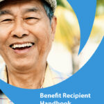 Smiling older man in a hat on the cover of a booklet titled "Benefit Recipient Handbook: Your Guide to OPERS Benefits.