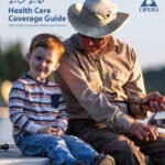 An older man and a young boy sit together on a dock with fishing rods. The cover text reads "2026 Health Care Coverage Guide, Ohio Public Employees Retirement System (OPERS).