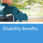 Older man in a wheelchair looks out a window; text below reads "Disability Benefits" with the OPERS logo in the corner.